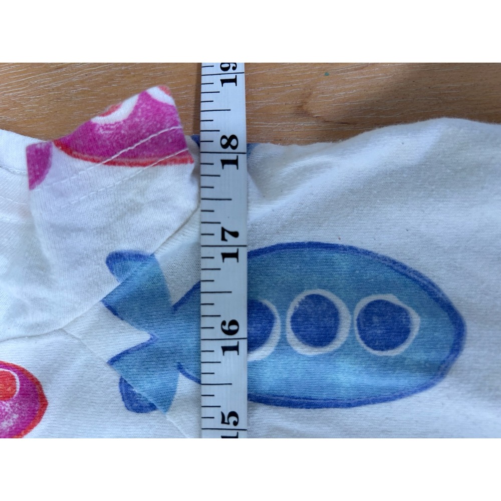VTG Fresh Produce Womens M Cotton Fish Print Short Sleeve T-Shirt Dress USA - Picture 8 of 8